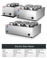 Tischplatte Edelstahl Commercial Electric Restaurant Buffet Hot Bain Marie Suppe Food Warmer für Hotel