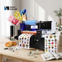 Impresora UV DTF A3 Todo en Uno SinoColor con Posicionamiento Visual, Impresora de Rollo a Rollo y de Cama Plana para Impresión de Etiquetas de Cristal