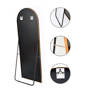 40*150 precio de fábrica gran aleación de aluminio espejo de cuerpo completo espejo de piso dormitorio sala de estar espejo dropshipping productos 2024 - Product Image 5