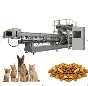 industry machinery twin screw food extruder dog biscuits dog food making machine line pet food manufacturing line