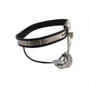 Nouveau Dispositif de Chasteté en Acier Inoxydable pour Homme Ceinture de Chasteté <span class=keywords><strong>Cage</strong></span> de Chasteté pour Scrotum Anti-Érection <span class=keywords><strong>Cage</strong></span> à Pénis Jouets Sexuels - Product Image 3