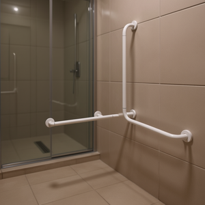 Barandilla de Esquina con Poste Izquierdo 70 x 70 x 80 cm, Dispositivo de Asistencia para Seguridad - Product Image 3