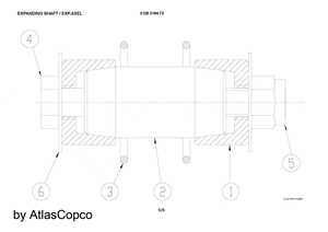 Arbre extensible 3128310472 pour <span class=keywords><strong>Simab</strong></span> H1252 H1254 Simba H1354 Traitement forgé pour équipement de forage - Product Image 2