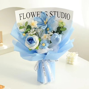 Ramo de Flores Tejidas a Mano para el Día de la Madre, Ramo de Rosas de Ganchillo para Regalos del Día de San Valentín - Product Image 3