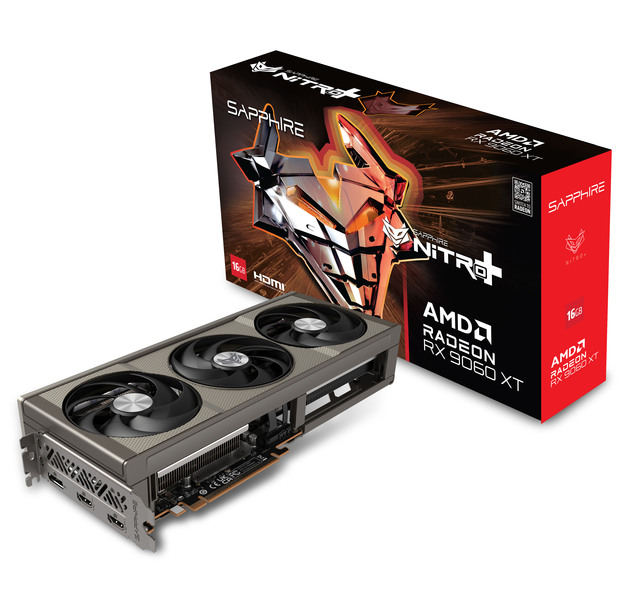 2025 New SAPPHIRE NITRO+ for Radeon RX 9060 XT 16GB D6 OC PCIe 5.0 MXM Fan VGA GPU Video Card for Gaming PC Desktop