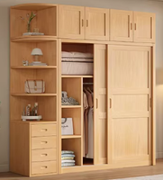 XCZ Anpassbarer MDF Zeitgenössischer Moderner Schiebetür-Kleiderschrank - Heim-Schlafzimmer-Schrank
