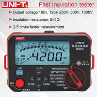 UNI-T Hızlı İzolasyon Direnci Test Cihazı UT501E Model 0.01M~4000M Yüksek Hassasiyetli Gerilim 100V-1000V Elektrik Uygulaması IP54