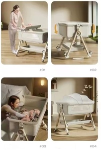 <span class=keywords><strong>Cuna</strong></span> portátil plegable <span class=keywords><strong>de</strong></span> altura ajustable para recién nacidos, <span class=keywords><strong>cuna</strong></span> para bebés, cama <span class=keywords><strong>de</strong></span> <span class=keywords><strong>viaje</strong></span> portátil <span class=keywords><strong>con</strong></span> mosquitera - Product Image 6