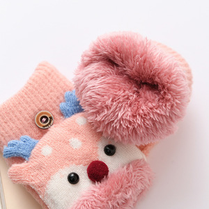 <span class=keywords><strong>Guanti</strong></span> invernali caldi per bambini con Flip Cover a cinque dita graziose ragazze in <span class=keywords><strong>lana</strong></span> sportiva da <span class=keywords><strong>bambina</strong></span> in Nylon semplice - Product Image 1