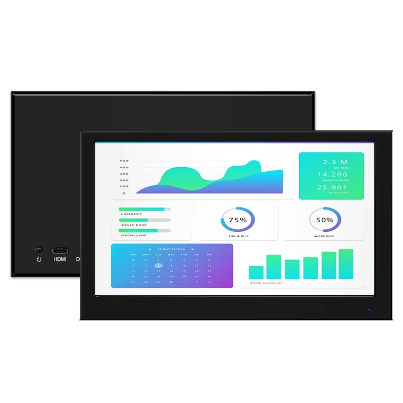 Factory Customizable Industrial LCD Monitor 12.5 Inch IPS Display Full HD Aluminum 1920*1080 Screen Embedded Industrial Monitor