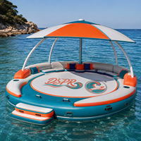 Plateforme flottante gonflable pour l'eau, ponton en EVA, pont flottant haute pression en PVC durable pour lac, océan, fête aquatique