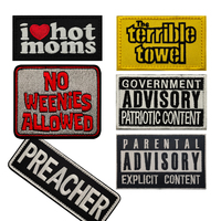 À venir nouveau Style de mode broderie anglais gouvernement lettre consultative Patch coudre sac en tissu chapeau uniforme épaule Applique