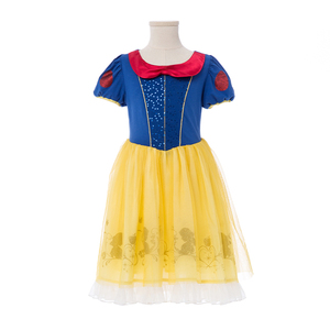 Elegante <span class=keywords><strong>Abito</strong></span> da Principessa <span class=keywords><strong>Biancaneve</strong></span> per Bambine, Vestito Natalizio con Silhouette Chic e Materiale Confortevole - Product Image 2