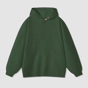 <b>Men's</b> Hoodies Sweatshirts Heavyweight <b>Pullover</b> Streetwear 100% Cotton Puff Printing Custom Oversized Hoodie for <b>Men</b> - Product Image 3