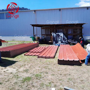 Tuile synthétique blanche toiture tuile en résine synthétique techos <span class=keywords><strong>pvc</strong></span> toit ondulé prix philippines - Product Image 6