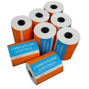 Tùy chỉnh <span class=keywords><strong>ECG</strong></span> giấy 110mm x 20m y tế ghi âm biểu đồ in ekg 12 kênh nhiệt <span class=keywords><strong>ECG</strong></span> giấy cuộn - Product Image 1
