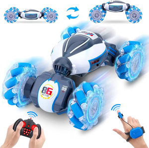 รถบังคับวิทยุ 2.4G 1/18 <span class=keywords><strong>4v4</strong></span> รถสตั๊นท์ดริฟท์ ขับเคลื่อนได้สองด้าน พร้อมไฟและเสียงเพลง ควบคุมด้วยมือ - Product Image 1