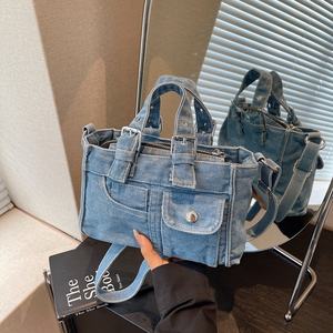Nuova Borsa a Mano Casual da Donna 2026, Borsa a Tracolla Portatile Quotidiana, Piccola Borsa a Spalla in Denim per Ragazze - Product Image 5