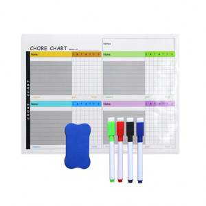 Tableau magnétique effaçable à sec personnalisé pour réfrigérateur, tableau de progrès de la propreté et tableau de comportements pour enfants - Product Image 1