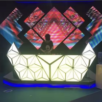 Cabina de DJ LED para interiores 3D personalizada, Atemid Nightclub & Bar, pantalla de mesa KTV para bodas y discotecas, señalización Digital
