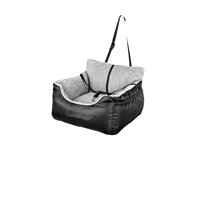 Siège de voiture pour chien de petite taille, lit de voyage pour animaux de compagnie doux pour la maison, moins de 25 livres, sièges de voiture surélevés pour chien amovibles et lavables