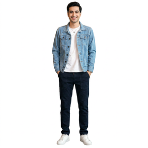 Veste en jean personnalisée pour hommes, dernier style de haute qualité, nouveau modèle à prix raisonnable, services OEM pour hommes en hiver - Product Image 1