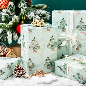 High Quality Coated Hot Stamping <b>Wrapping</b> <b>Paper</b> for Christmas Gifts Christmas Gift Packaging <b>Paper</b> for Party DIY Decoration - Product Image 1