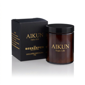 AIKUN Eco Friendly Soy Wax Long Lasting Glass Scented Candle and <b>Reed</b> <b>Diffuser</b> Set for Global Markets - Product Image 3