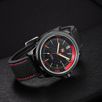 Montres à quartz NS Never Stop N913 au design simple et élégant pour hommes, aiguilles lumineuses, affichage de la date, montre décontractée pour homme, montre de travail