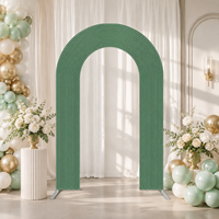 Support de toile de fond en métal, cadre en alliage d'aluminium avec housse verte, pour mariage, anniversaire, photomaton, décoration d'événements