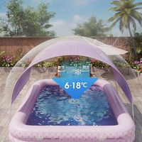 Piscine gonflable en PVC épaissi Da Niu, piscine familiale durable avec auvent pour la maison et le jardin.