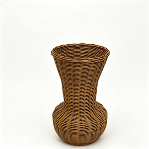 <span class=keywords><strong>Vase</strong></span> à fleurs en <span class=keywords><strong>rotin</strong></span> écologique, <span class=keywords><strong>vase</strong></span> en <span class=keywords><strong>rotin</strong></span> respirant et durable en plastique pour fleurs séchées et herbe de la <span class=keywords><strong>pampa</strong></span> - Product Image 3