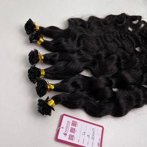 Extensiones de Cabello Humano con Punta Plana Ondulada, Cabello Virgen Vietnamita Pre-Adherido con Queratina, Extensiones de Cabello con Punta K - Product Image 6