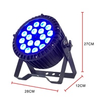 Projecteurs PAR COB 200W 6-en-1 RGBWA UV étanches IP65 avec batterie rechargeable sans fil, 54*3W, 18*18W, affichage numérique 120