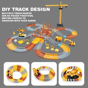 Juego de Construcción de Pistas de Carreras de Autos de Juguete de Plástico ABS, 273 Piezas, Vehículos Flexibles de Ensamblaje, Venta al Por Mayor - Product Image 5