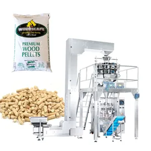 Automatic 10KG 20KG linear Weigher Packing Machine Wood Pellets Bag Packing Machine Cat Litter Pouch Packing Machine