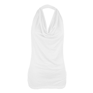 Vestido Mini Sexy de Verano para Mujer, Estilo Europeo, de Pana Sólida, con Cuello Halter y Espalda Descubierta, para Club Nocturno - Product Image 4