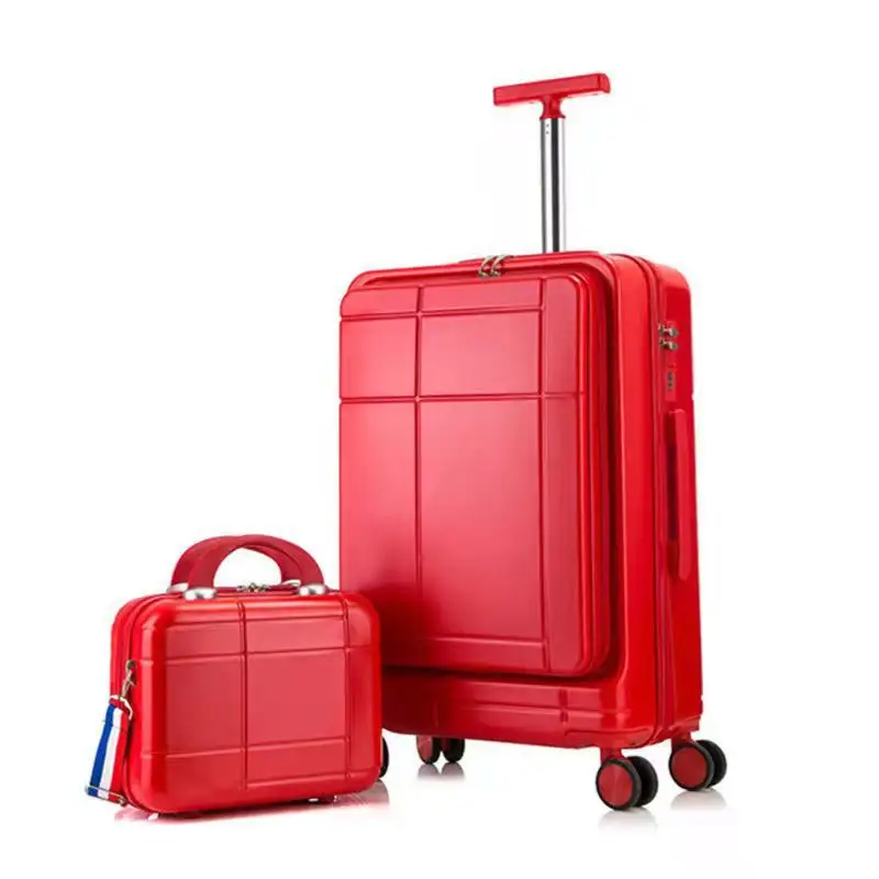 YX16879 Reiß verschluss ABS 24 "Koffer für Frauen Handgepäck koffer mit Trolley 20" Reisekoffer Sohn und Mutter Gepäck