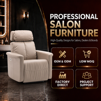 Fauteuil inclinable électrique en cuir pour personnes âgées, pivotant, relevable, à bascule et massant, pour salon