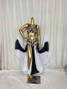 <span class=keywords><strong>Costume</strong></span> de danse du ventre professionnel pour femmes, vente chaude, tenue pour spectacle sur scène, ensemble de 3 pièces, <span class=keywords><strong>costume</strong></span> de danseuse de carnaval orné de perles - Product Image 3