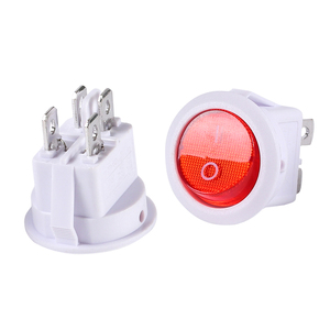 Interruptor Rocker <span class=keywords><strong>LED</strong></span> LECI RS601C 220v com Conector de Cobre Vermelho Verde Azul Amarelo para Conexão de Tomada Elétrica - Product Image 5