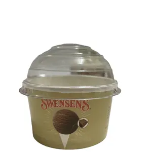 SP2127定制印刷标志设计纸杯冰淇淋纸碗带盖甜点中国环保