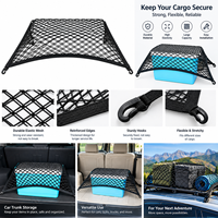 Housse de coffre portable pour pick-up ou voiture universelle avec crochets, en maille hautement élastique, pour garder vos effets au sec