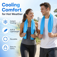 Toalla Deportiva Personalizada con Logotipo, Suave, Transpirable, Refrescante, Absorbente de Sudor, de Microfibra, de Secado Rápido, con Caja de Almacenamiento