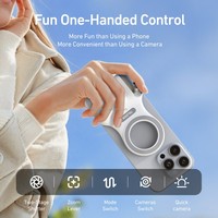 Vente en Gros TELESIN Poignée Magnétique pour Smartphone avec Télécommande Polyvalente sans Fil et Lumière d'Appoint LED pour IOS Android
