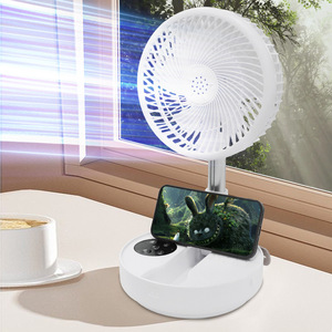 ELEGANTLY SIMPLE Tower Fan TM520 1W mAh Battery Powered Silent Foldable Desk Fan With Remote Control And Timer For Home Use - Product Image 4