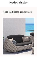 Meubles de jardin personnalisés en rotin : Chaise, table basse, protection solaire et imperméable pour cour, villa, balcon, canapé – Agent