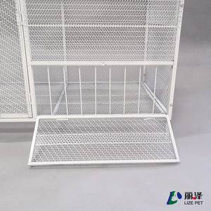 PET özel boyut ağır istiflenebilir çelik palet kafes toz kaplı palet depolama tavuk kafesi LIZE - Product Image 6