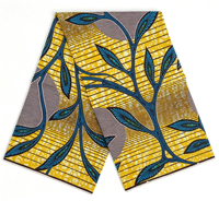 Nouveau tissu africain en wax Dobby batik 100% coton multicolore avec estampage doré pour robes de garçons et de filles, textiles de maison