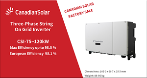 Para Sistemas Trifásicos de 75k/100k/110k/120k DC/AC, 98.5% de Eficiencia, Entrada de 1100V, Salida de 380V/400V, 10 Años de Garantía - Product Image 2